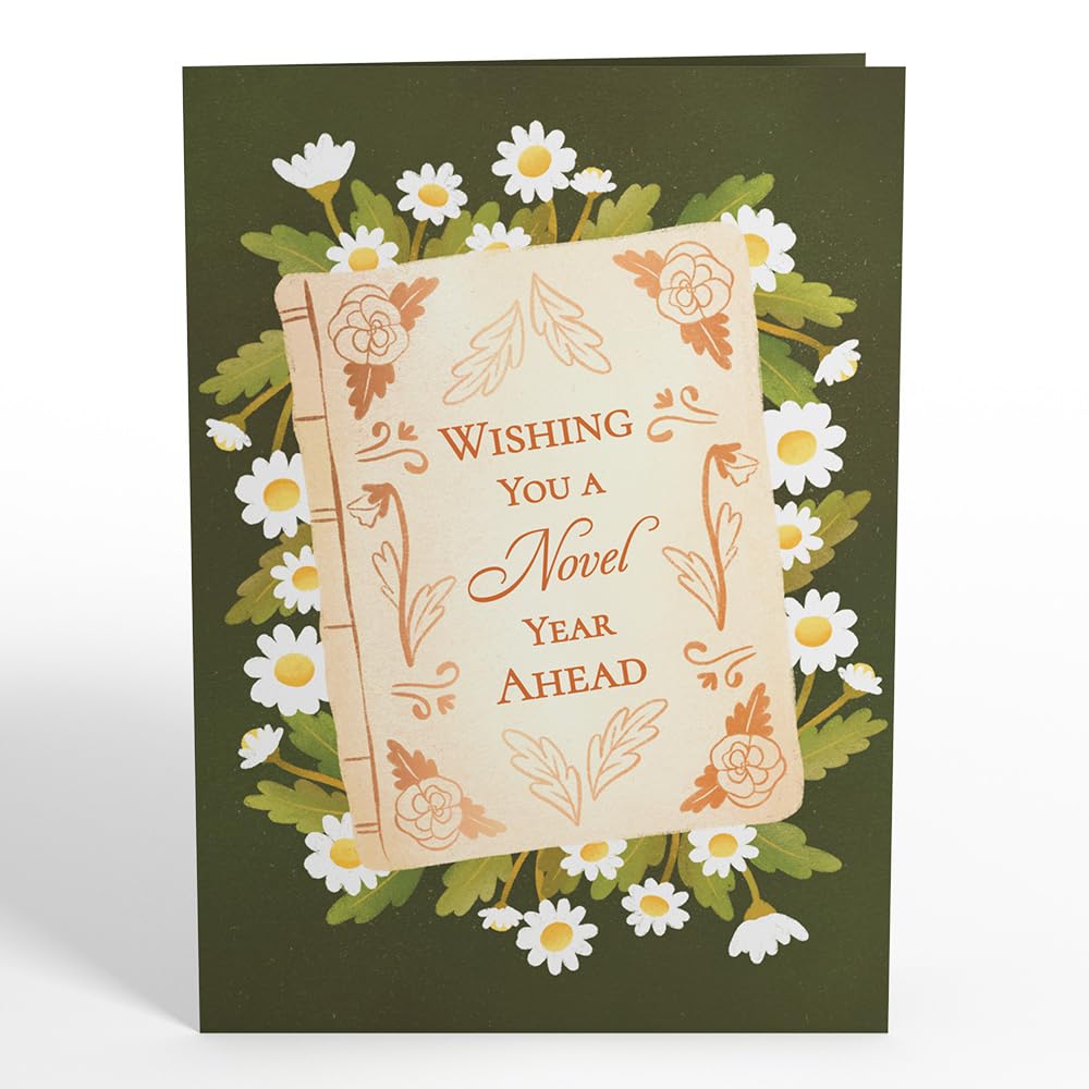 Lovepop Tarjeta desplegable de cumpleaños para ella y él, tarjetas de felicitación 3D para niños, niñas, hombres, mujeres, saludos a un nuevo capítulo, tarjeta de 5 x 7 pulgadas, tarjeta de notas en
