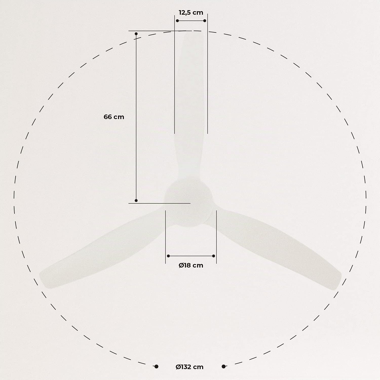 CREATE / WINDCALM DC/Ventilatore da soffitto con WIFI con luce, con motore DC bianco/Silenzioso, timer