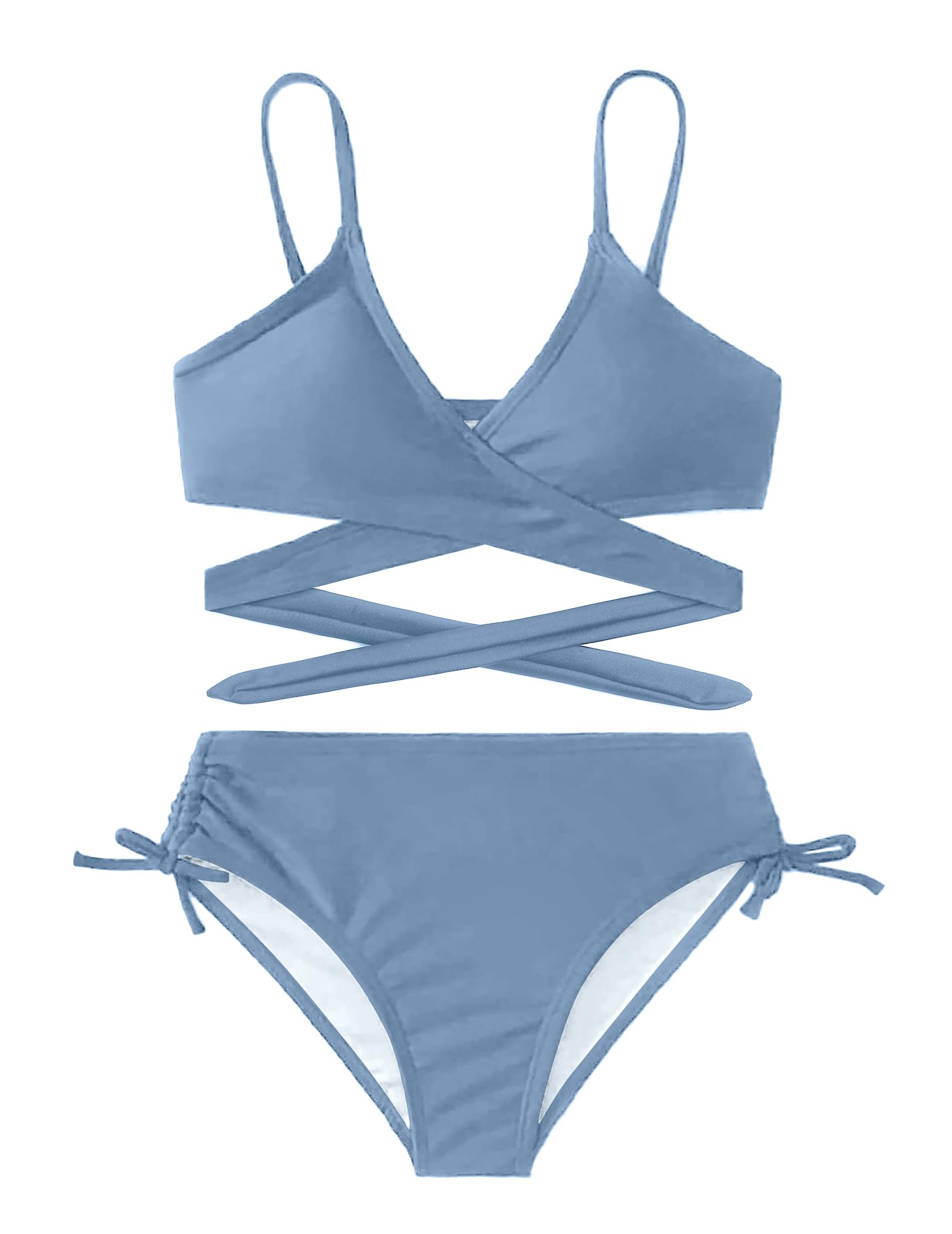 Arshiner Meisjes bikini set ruches kinderen 2-delig badpak zomer Arshiner Meisjes bikini set ruches kinderen 2-delig badpak zomer