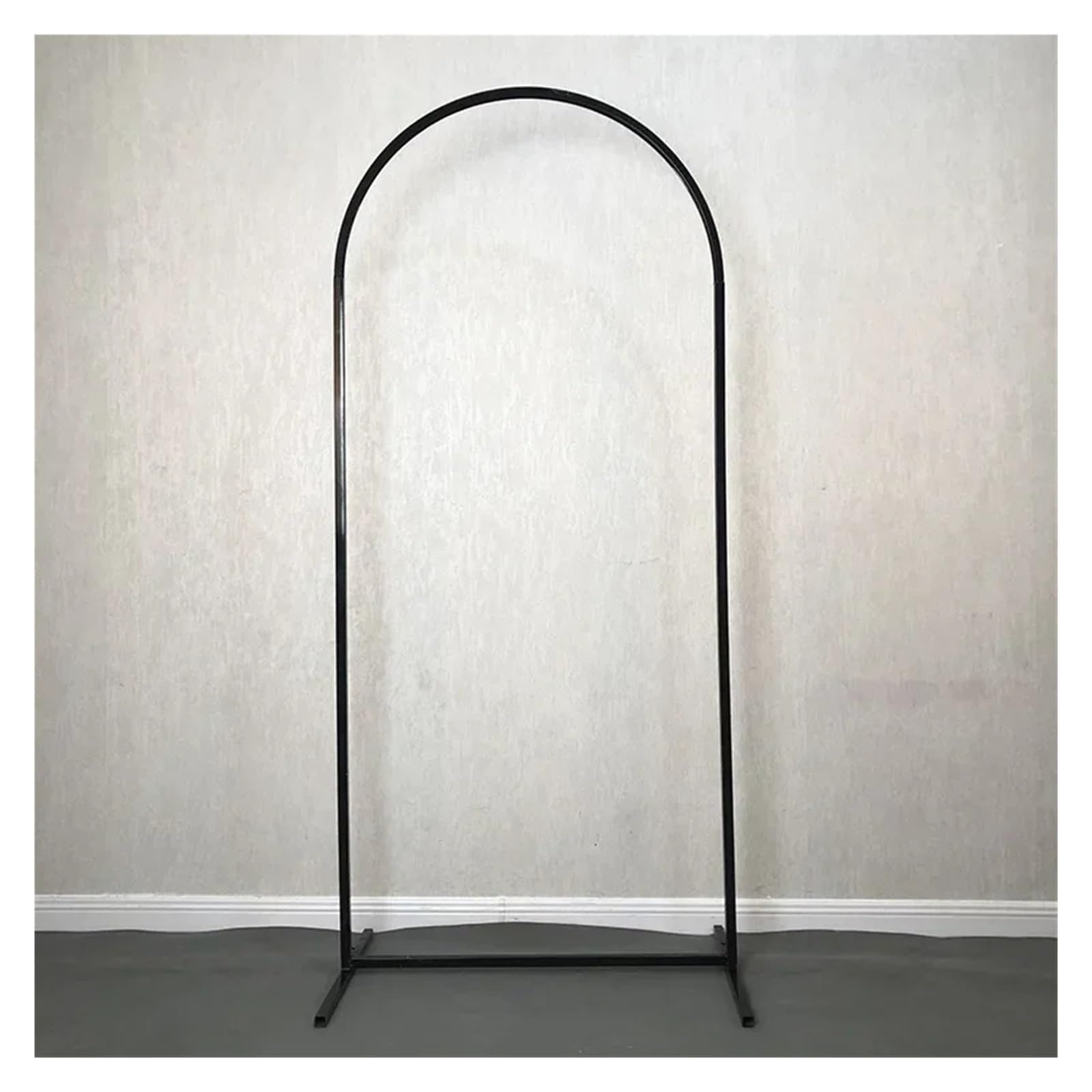 Kit de soporte para globos de hierro para boda, decoración de arco semicircular, fiesta de cumpleaños, accesorios para fiestas festivas (Schwarz, 2 m)