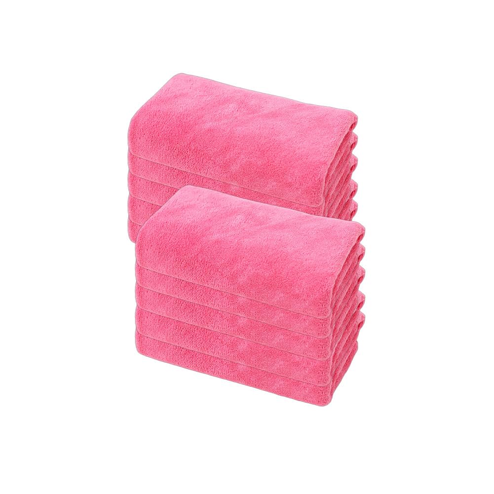 Microfasertuch 10 Stück Reinigungstuch Weiches Tuch Allzwecktücher Auto Poliertuch Saugfähiges Putztücher Wipes Lappen Fusselfrei Trockentuch für Küche Haus Motorrad Boot 30 * 60cm【400g/㎡】