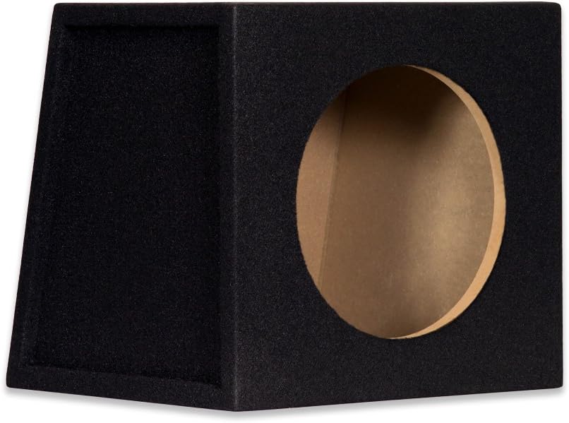 New Single Car Black Subwoofer Box Sealed Automotive Enclosure for 10" Woofer 10S