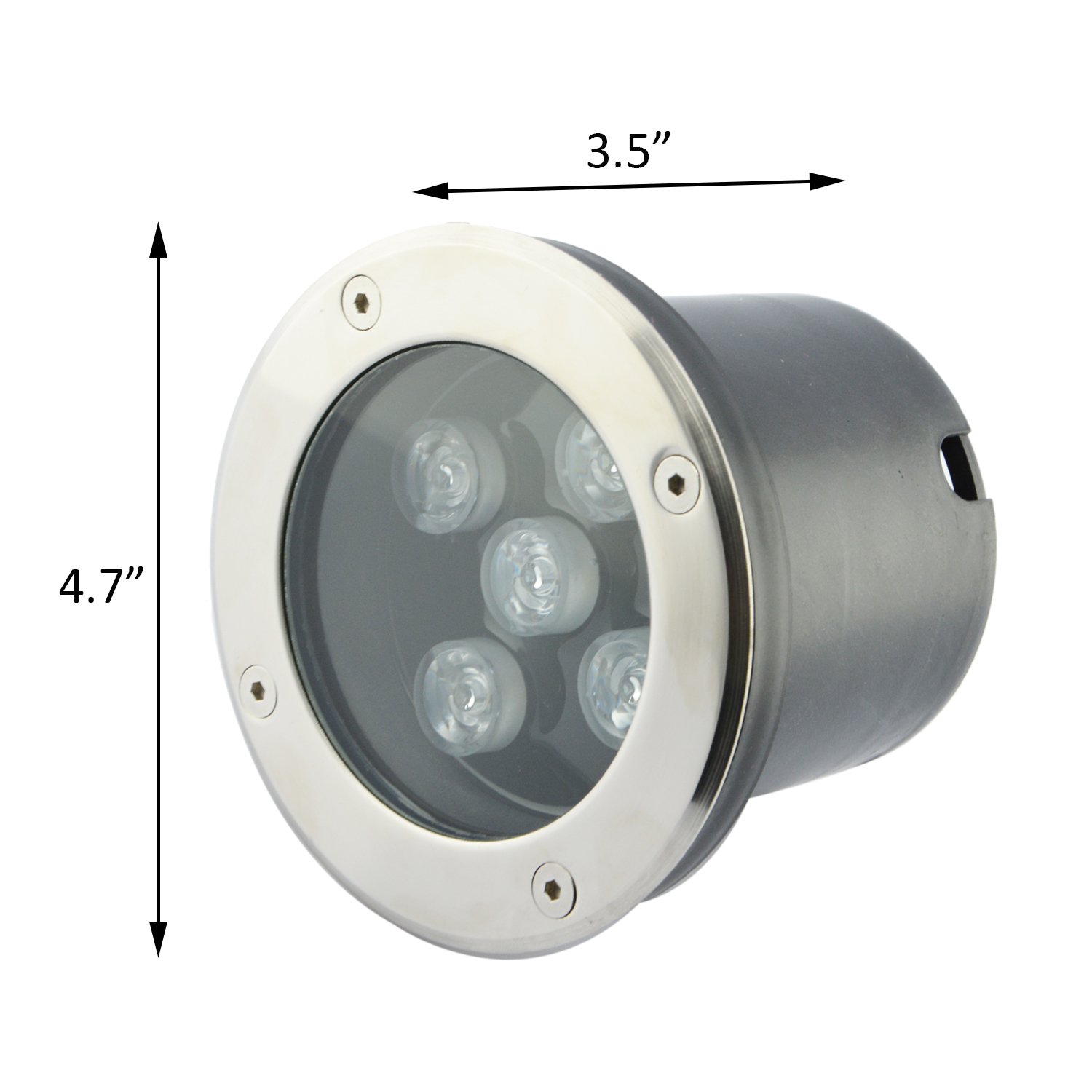 【C17112】SEIREN/THE NEW WORLD RSN LED Inground Lights 5W 12V Warm White Yard Light with