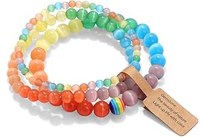 Rainbow Chakra Crystal Bracelets for Women