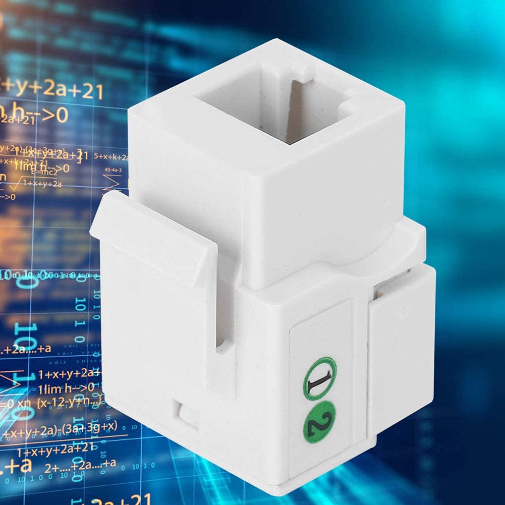Keystone Rj11,Rj11 Keystone 5 Szt. Telefoniczny Moduł Głosowy, Akcesorium do Okablowania Sieciowego, Pojedynczy Port RJ11 Cat 3 z Osłoną Przeciwpyłową, Zintegrowany Moduł Sieciowy do Inżynierii Sieci