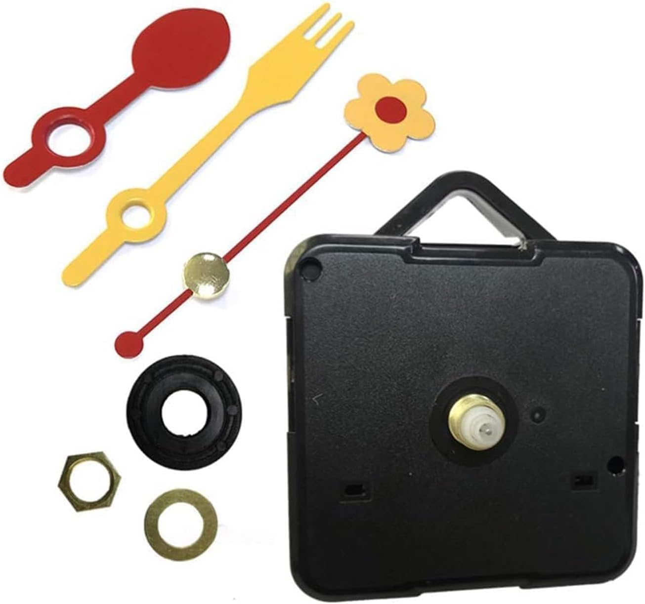 Watch Replacement Movement Watch Hand Wall Clock Battery Operated Watch Mechanism Silent Movement DIY Watch Repair kit (Knife and Fork + a Movement)