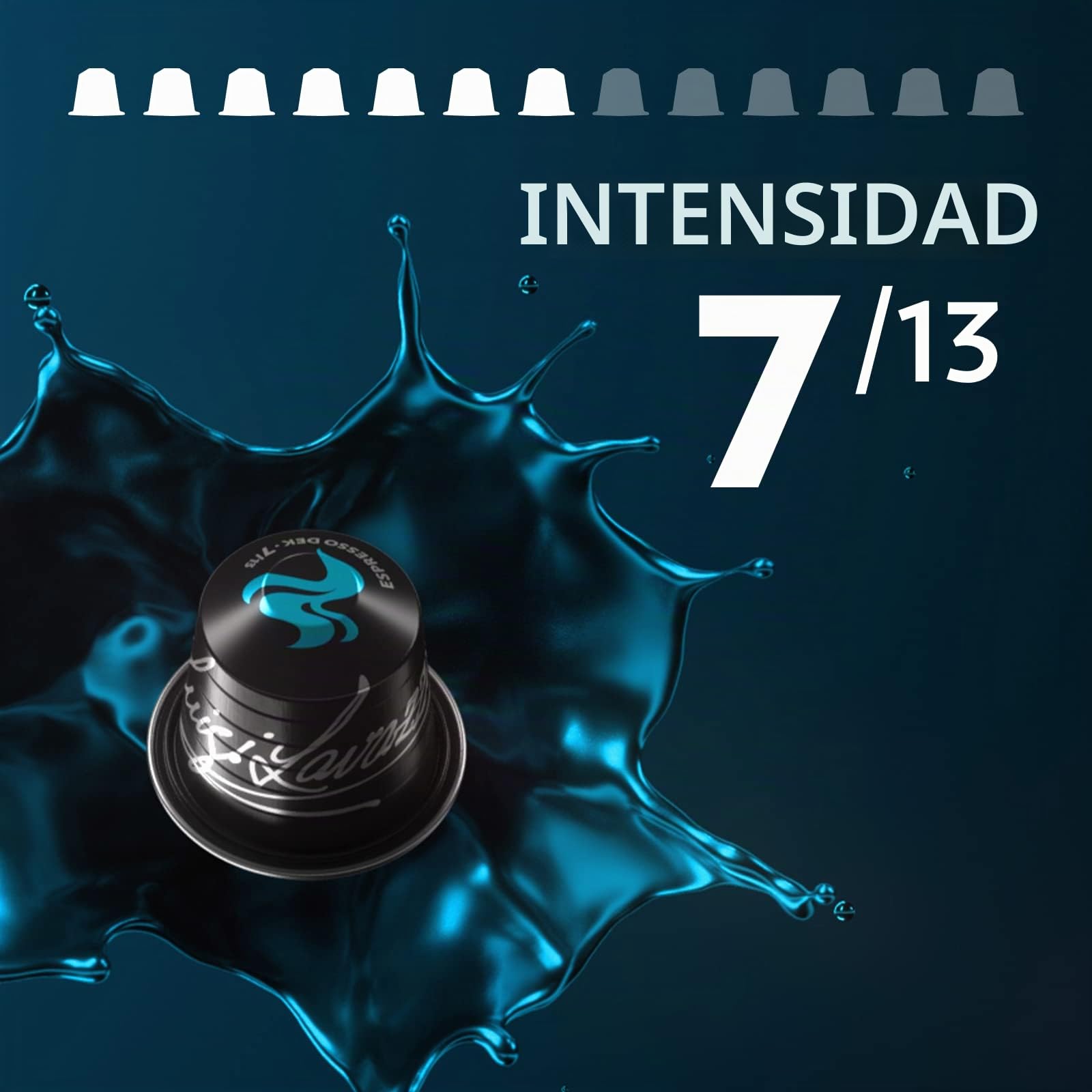 Lavazza, Espresso Maestro Dek, 100 Cápsulas de Café Descafeinado Compatibles con Máquinas Nespresso*, Notas de Frutos Secos y Chocolate, Arábica y Robusta, Intensidad 7, Tueste Medio, Amazon Exclusive | Intensidad 7/13, con notas de avellana, arábica y ro
