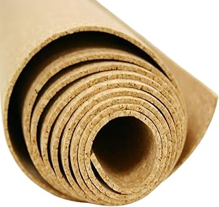 Nisorpa Cork Roll 6mm Thick | 5M × 1M | High Density Pinboard Cork Roll Natural Cork Sheet Large Cork Board Roll for Walls Cork Pin Boards for Home Kindergarten Office