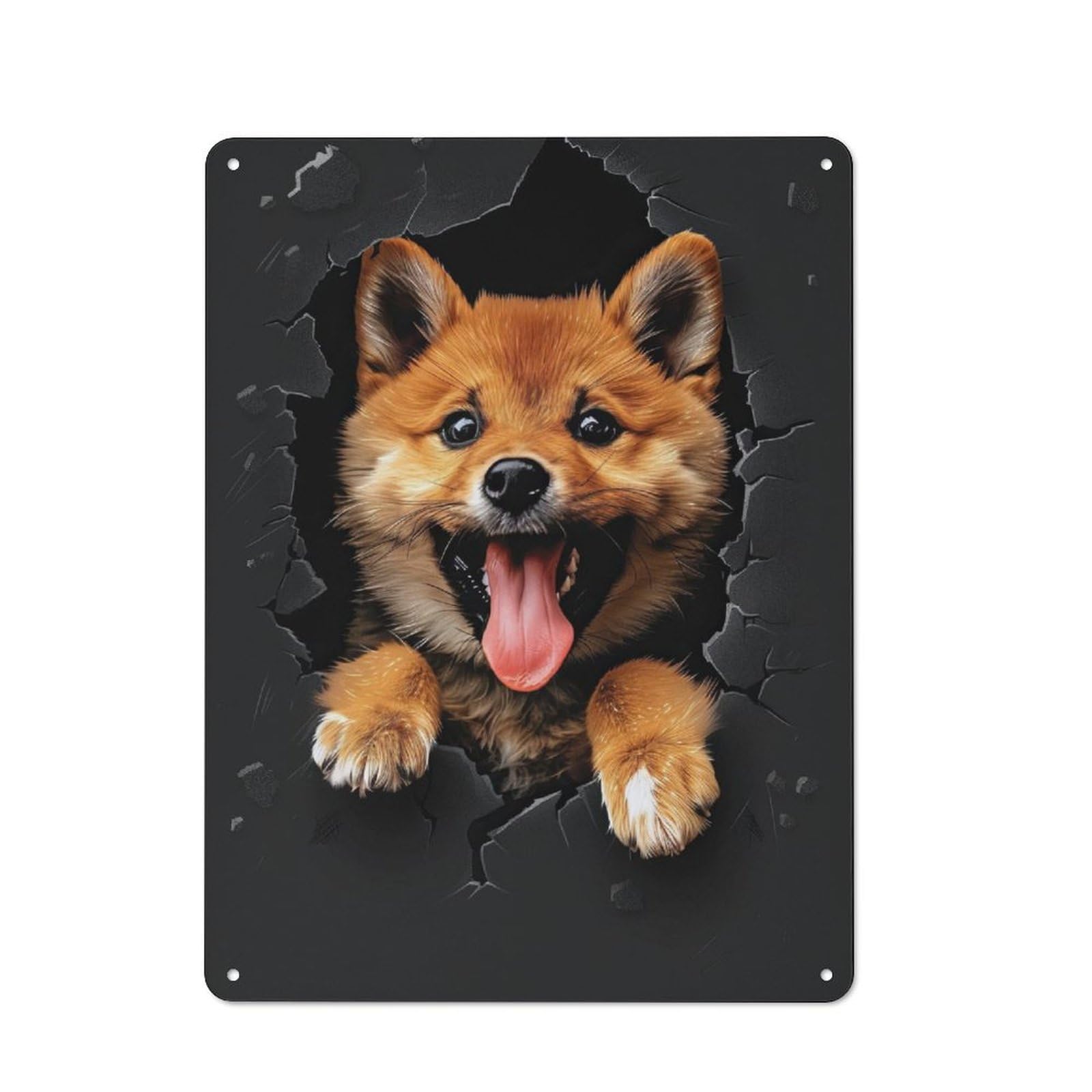 Junmoney Shikoku Retro Metal Wall Sign 40X30cm With For Home Bar Wall, A Housewarming Gift For Hosts Who Enjoy Retro Interiors