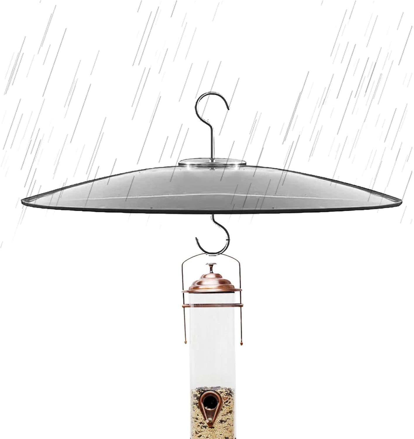 Rain Protector for Bird Feeder, Transparent Dome Squirrel and Weather