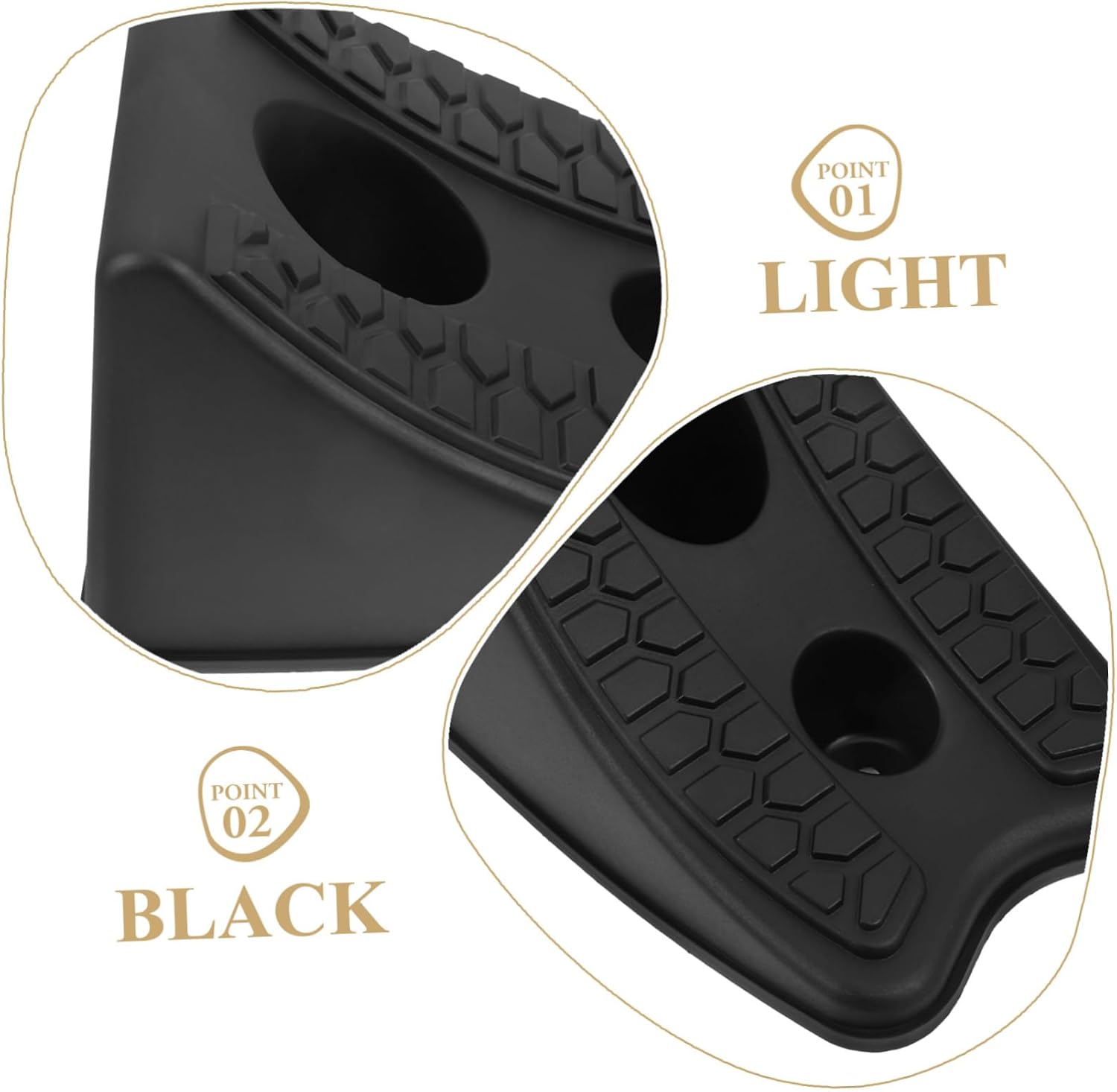 2pcs Car Wheel Chocks Wheel Locks Rv Chocks for Tires Stabilizer for Safe Driving