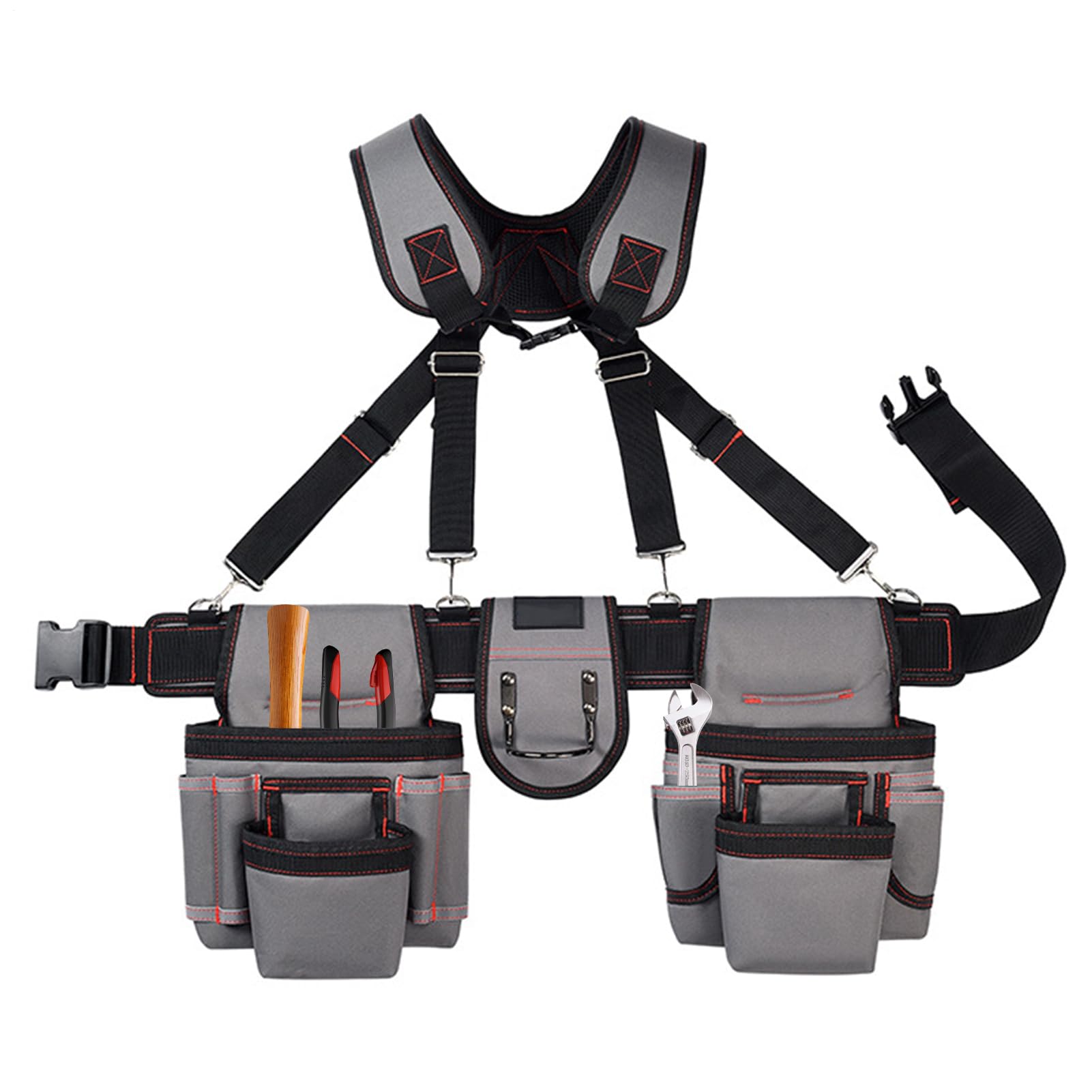 Ceinture à outils avec bretelles - Porte Outils Réglable | ceinture à