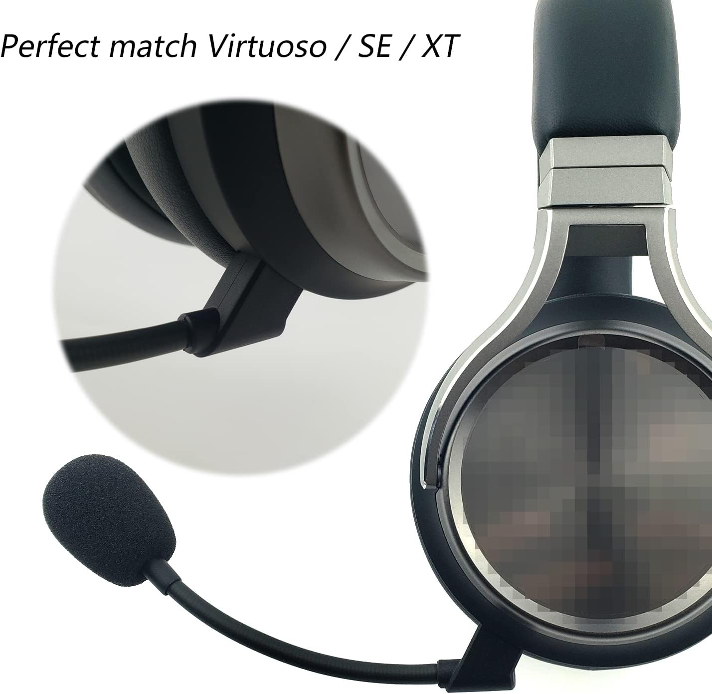 REEYEAR Mic Fits for Corsair Virtuoso RGB Premium/SE/XT Microphone,Noise Cancelling Replace Microphone Compatible with Corsair Virtuoso Wireless Gaming Headset