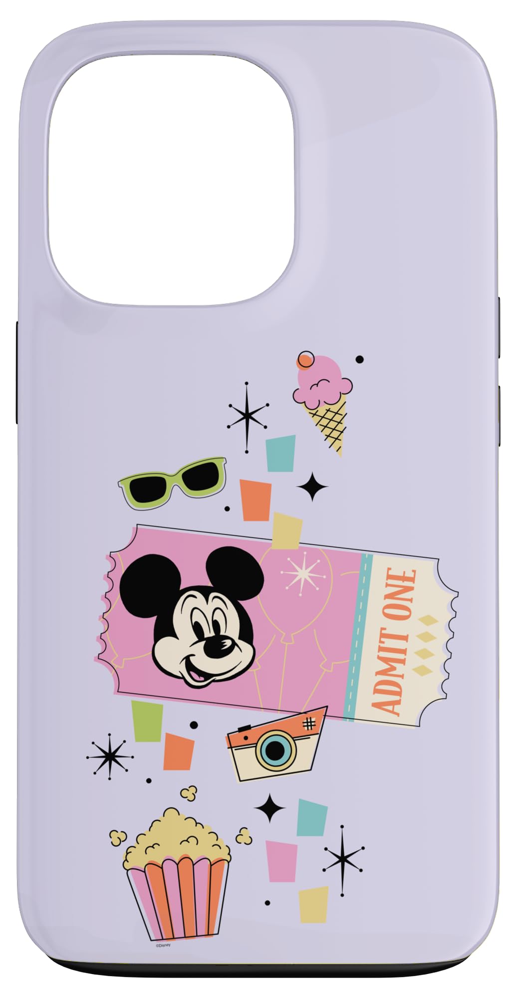 Disney Mickey Mouse Disneyland Celebration Retro Park Ticket Case for iPhone 13 Pro
