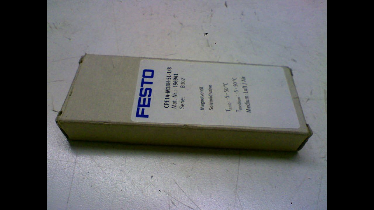 Festo Cpe14-M1bh-5L-1/8 Solenoid Valve 3-8 Bar Only for Use in Class 2 Cpe14-M1bh-5L-1/8