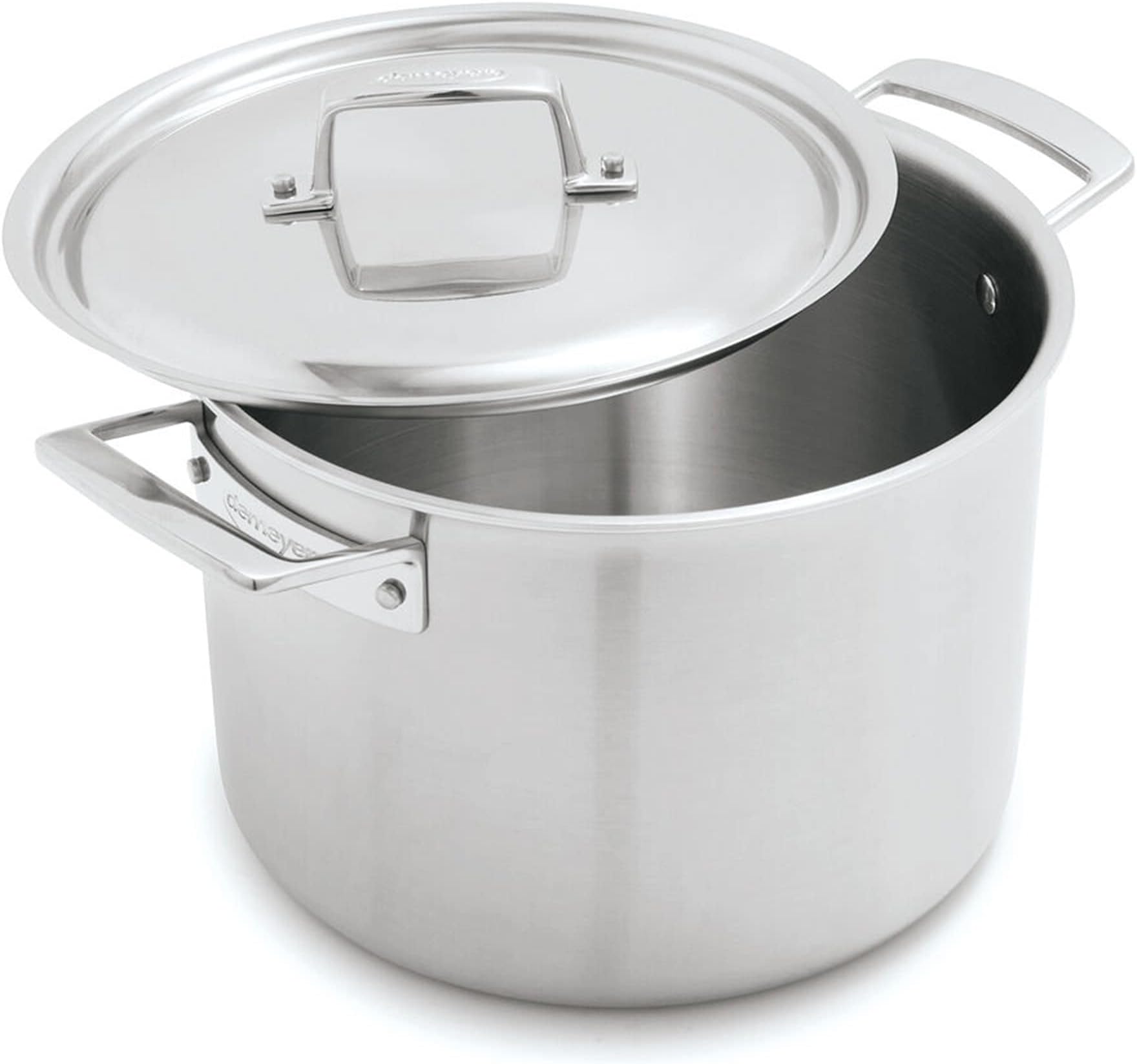 Essential 5-ply 8-qt Stainless Steel Stock Pot with Lid