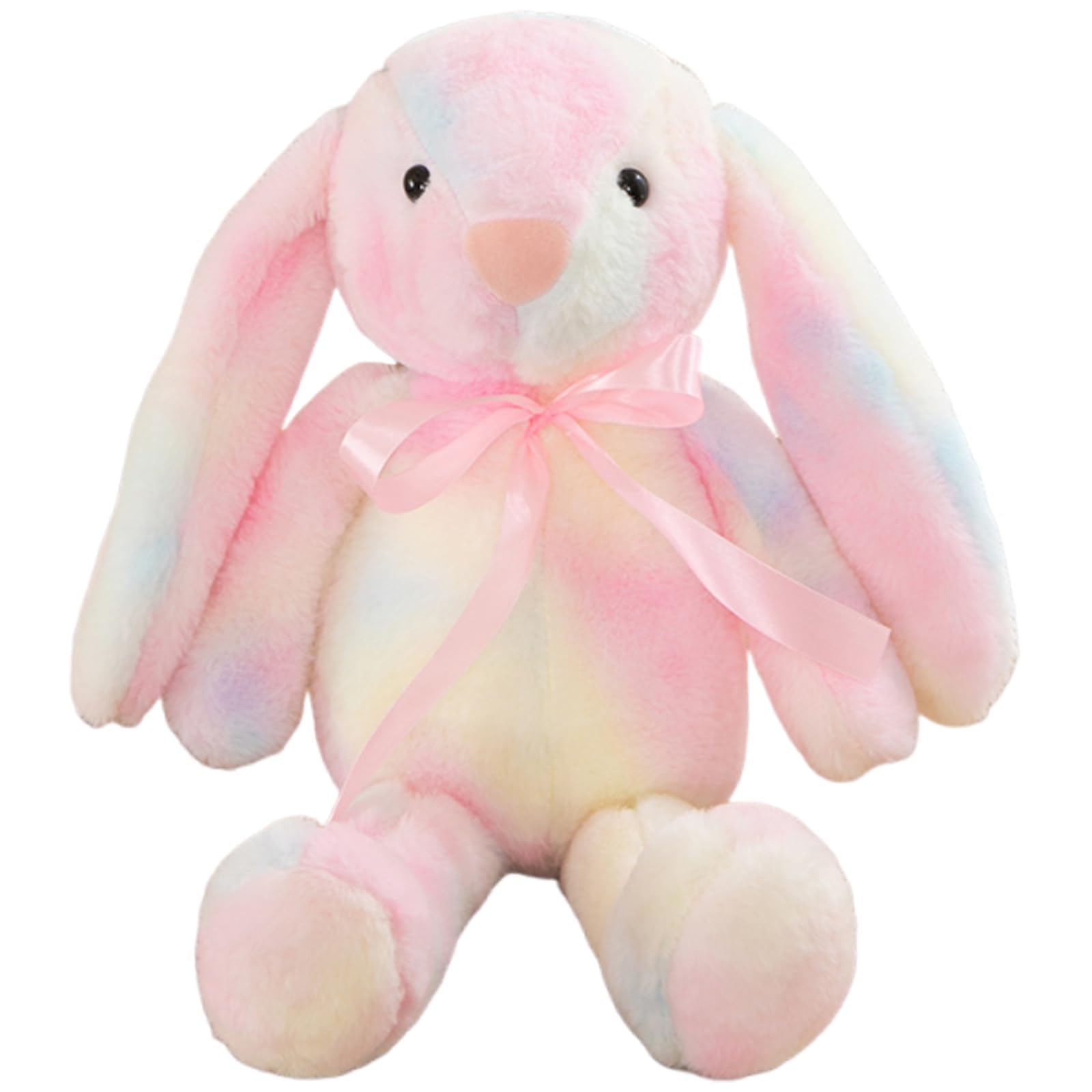 Bunny Teddy, Bunny Plush, Pink Teddy Rabbit, Soft Toys for Kids, Cuddly Toys for Girls, Flopsy bunny, Baby Girl teddy, Travel Companion, Nursery Decor, 30 cm