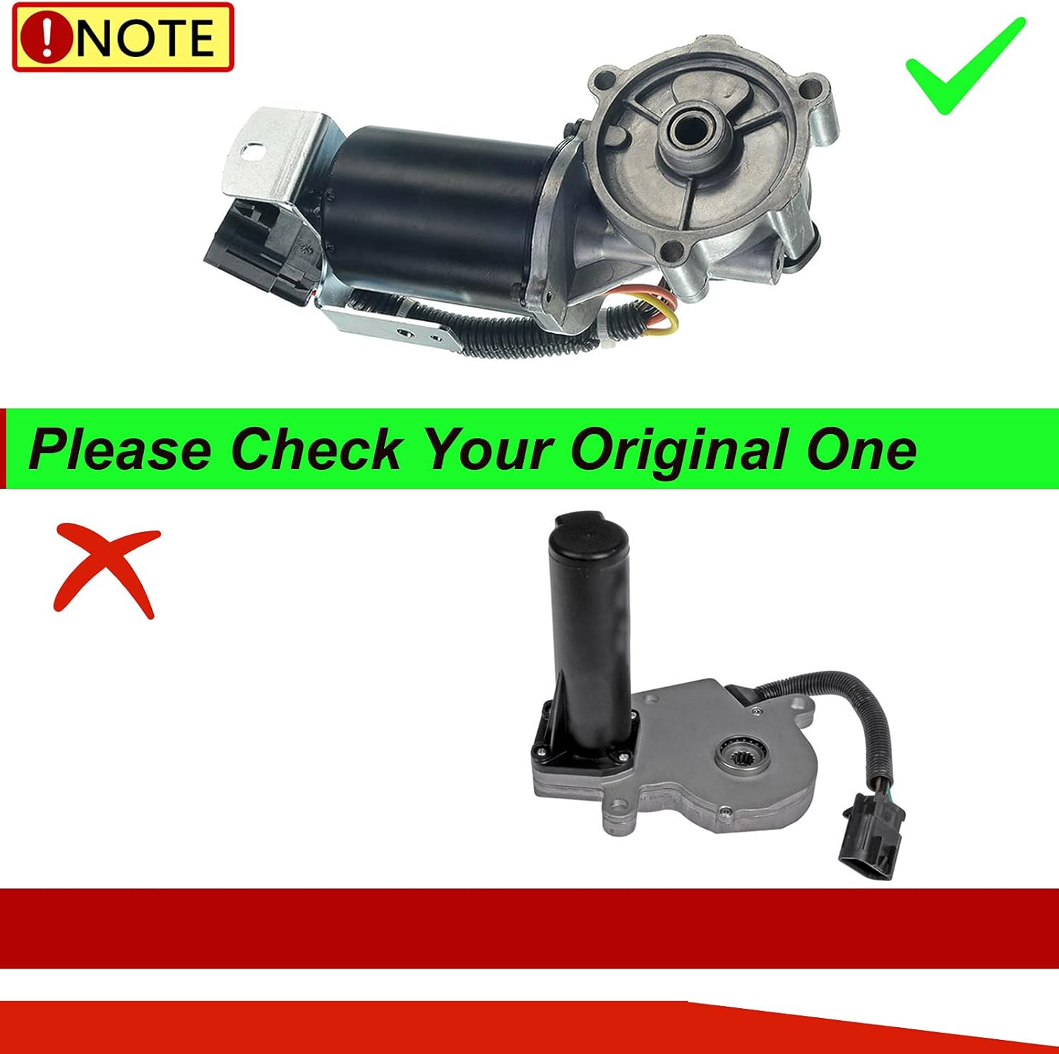 Transfer Case Motor Replacement for Cadillac Escalade Chevrolet Silverado GMC Yukon Ram Pickup Hummer H2