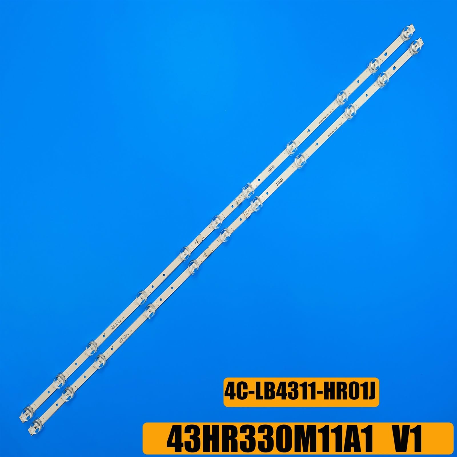 GIC43LB32-3030F2.1D-v0.9 4C-LB4311-ZM06J 43HR330M11A1 LED TV Retroilluminazione TV Strip Light Compatibile for 43A260 43A460 43V2 43F6F 43L2F 43D6(Color:5 Set-10 PCS)