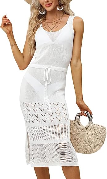 Strandkleid strick weiß Clearance