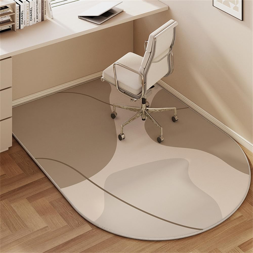 Odot Alfombra Antideslizante para Silla de Escritorio, Alfombra Protectora Suelo Silla Ruedas Gaming, Tapete de Protección de Oficina, para Parqué y Suelos Duros (Estilo Moderno 1,60 * 120CM)