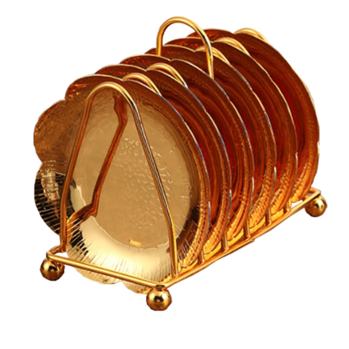 Bandeja Dorada de Hierro Elegante y Funcional para Menaje de Alta Gama