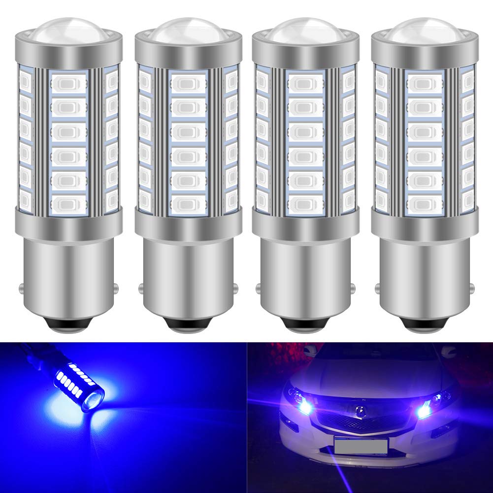 KATUR 2 Piezas BAU15S 7507 1156PY PY21W 5630 33-SMD Ámbar 900 lúmenes Super Brillante LED Girar Cola Cola de Freno Luz de señal de Parada Bombilla — view 25