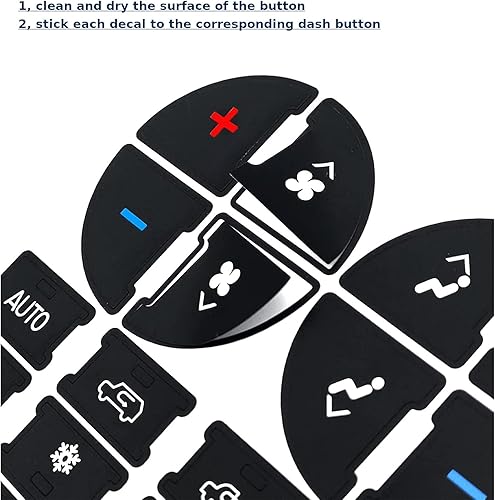 Miniatura 5 de AtticZone Kit de reparación de botones de radio de CA compatibles con GM GMC Yukon Acadia Sierra, Chevrolet Silverado Tahoe Suburban 2006-2014, 2