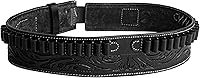 Vista 5 de Hulara Full Grain Buff Leather Ammo Belt 22 Cartridge Belt Western Ammo Case Bullet Ammo Loops for Men