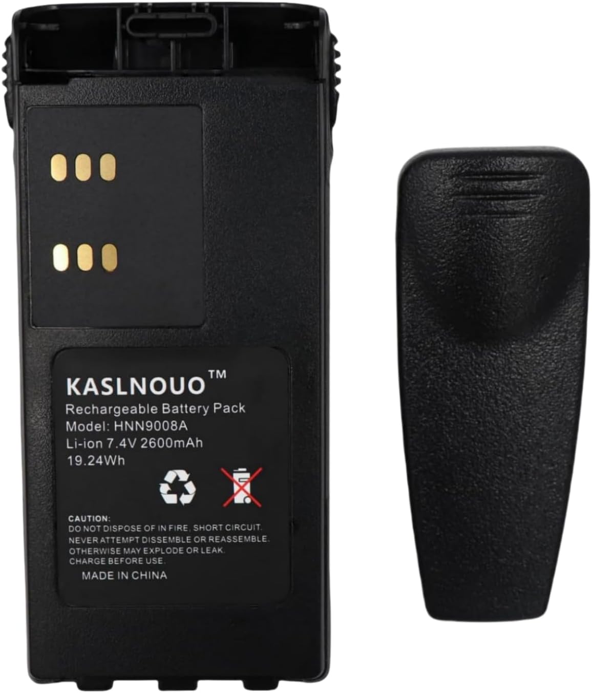 2-Pack 2600mAh HT1250 Battery Replacement Compatible with Motorola HT1250LS HT1550XLS MTX850 MTX8250 MTX950 MTX9250 PR860 HNN4003 HNN9010A Radio 7.4V