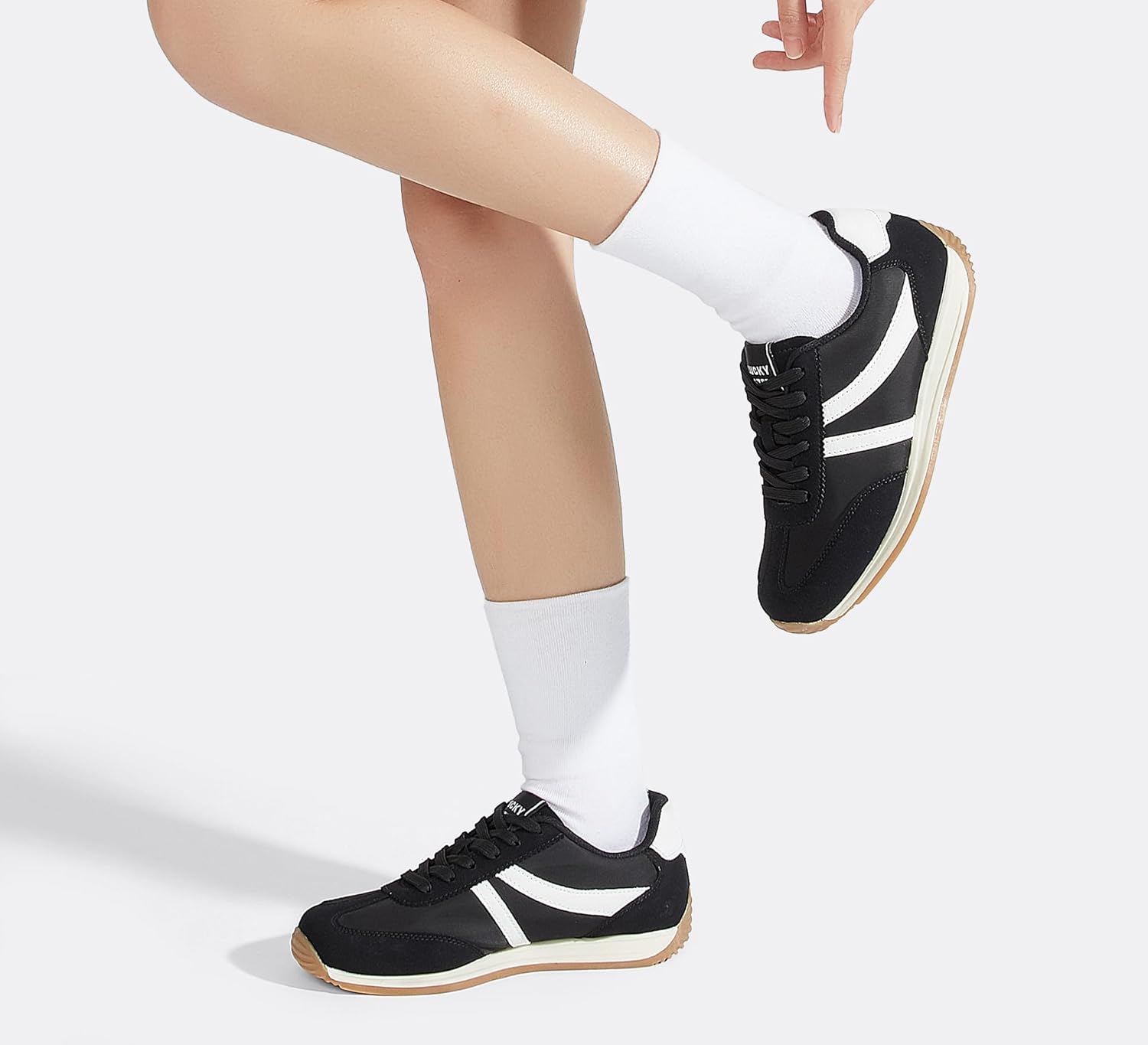 LUCKY STEP Women's Retro Fashion Sneakers Non Slip Comfortable Casual Running Shoes Breathable Classic Walking Trainers - Image 8