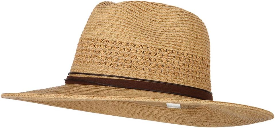 UPF 50+ Women's Paper Braid Brim Fedora Hat