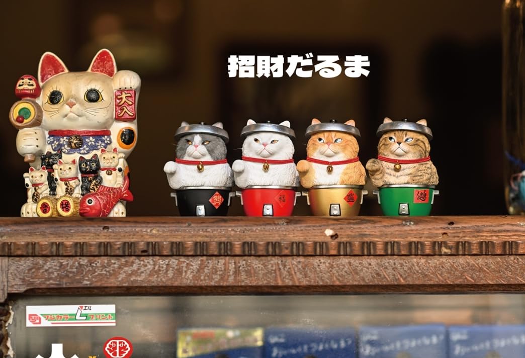 Amazon.co.jp: JXK×bid Toys 招き猫ダルマ cat ネコ好き