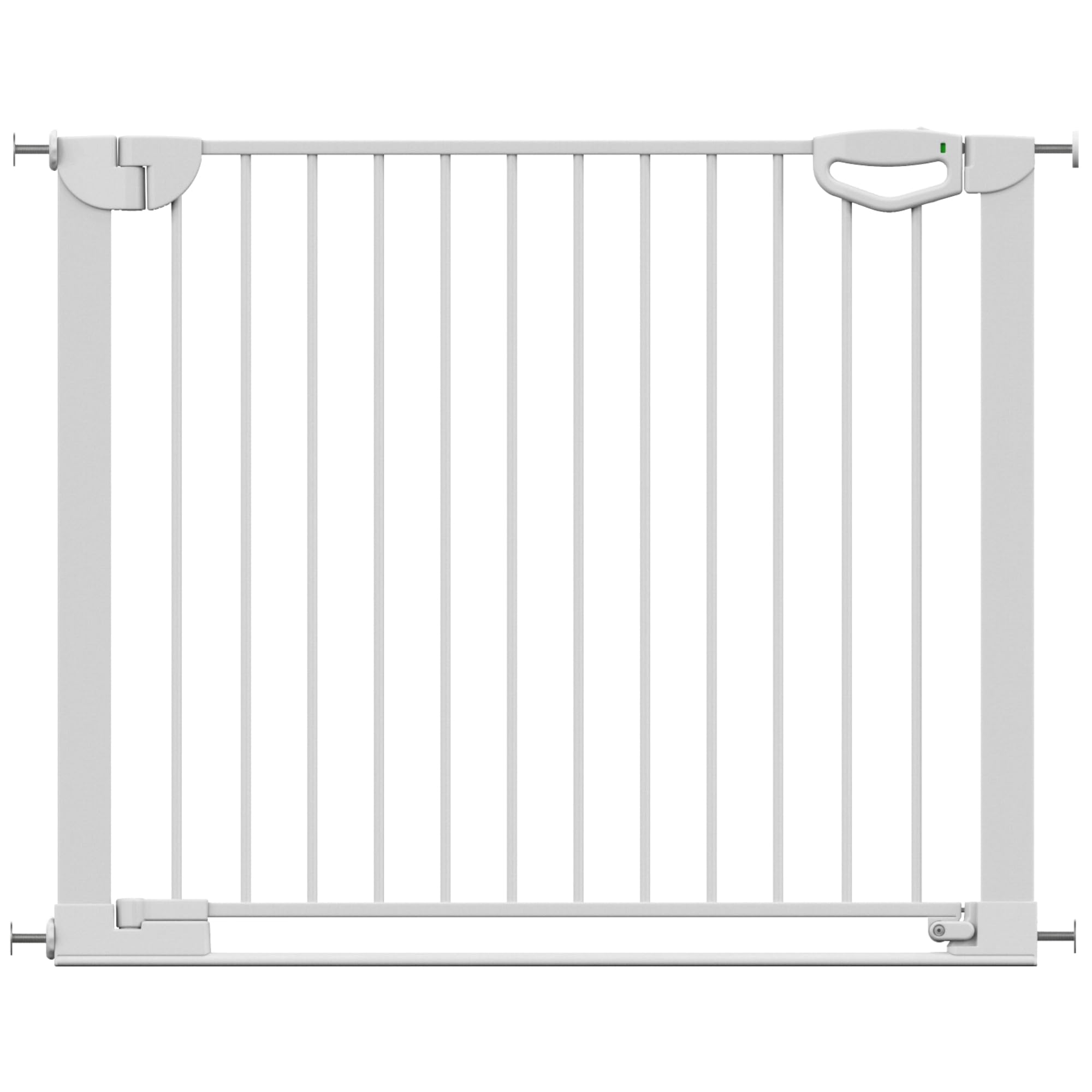 Geuther Easylock Flatstep Türschutzgitter Weiß 97-104 cm Treppenschutzgitter Klemm-Bohrmontage Kinderschutzgitter beidseitig öffnend