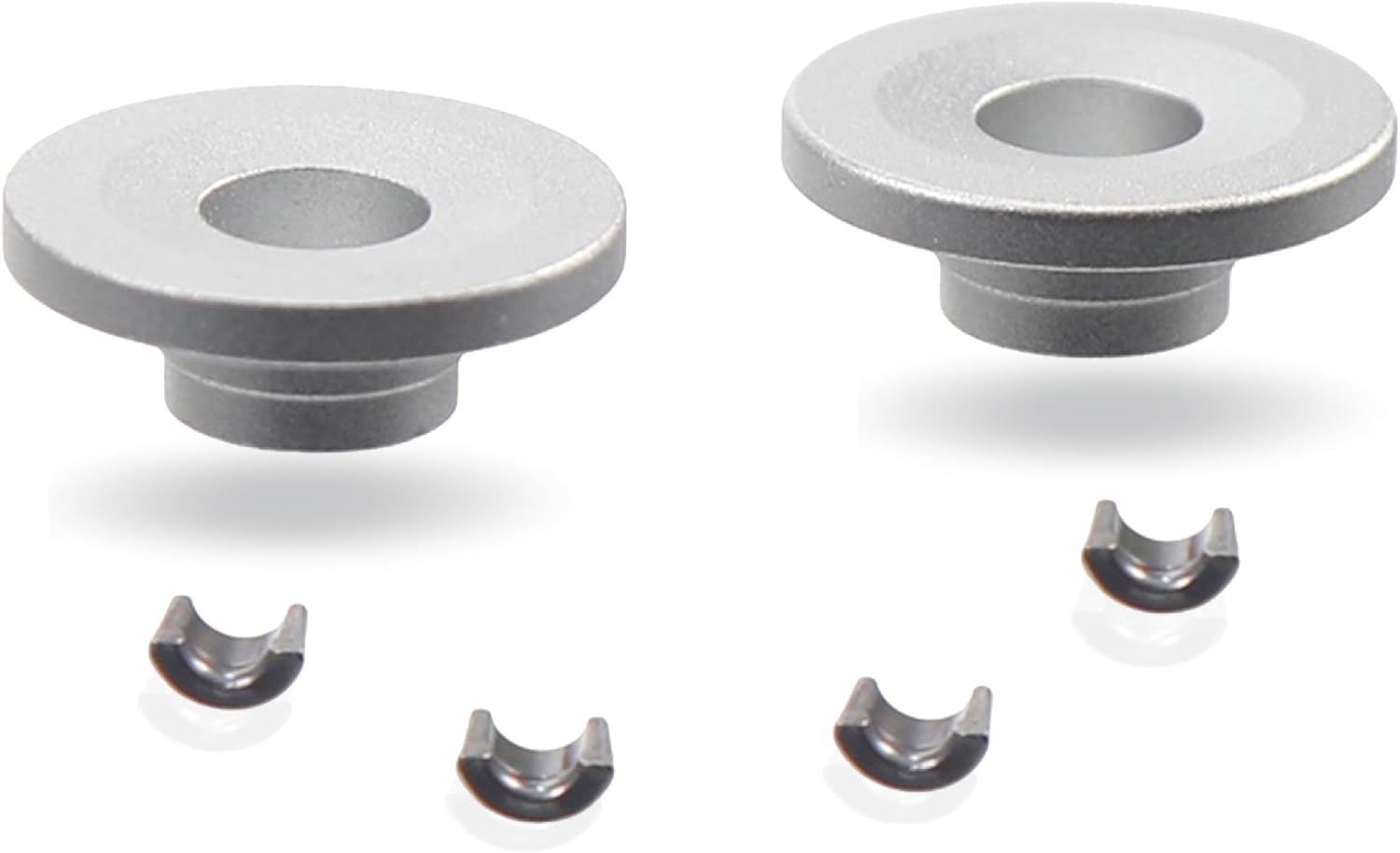 5mm Billet Aluminum Retainers for Dual & Single Spring for Predator Non Hemi 212cc for Tillotson 212R/225R/RS Engine(Silver)