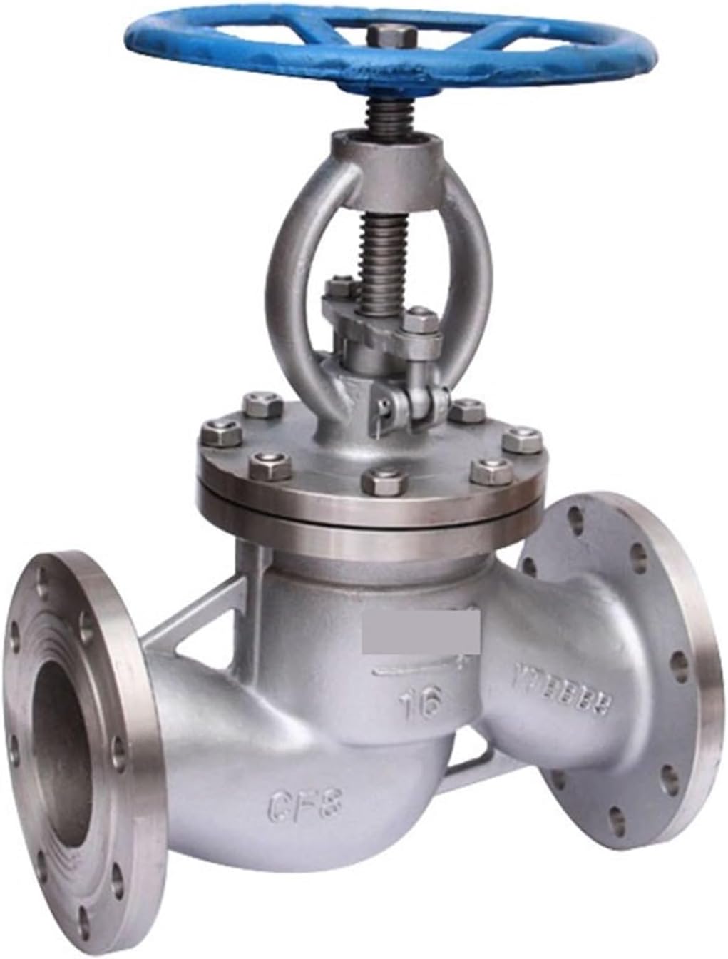 Stop Valve 304 Stainless Steel Globe Valve J41W-16 Manual Hard Seal Stainless Steel Flange Globe Valve