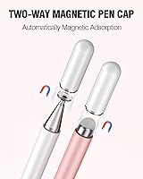 Vista 6 de Lápiz Stylus para Pantalla Táctil, 2 en 1 Lápices Stylus Compatibles con Todos los Dispositivos de Pantallas Táctiles, Tabletas, iPhone, iPad