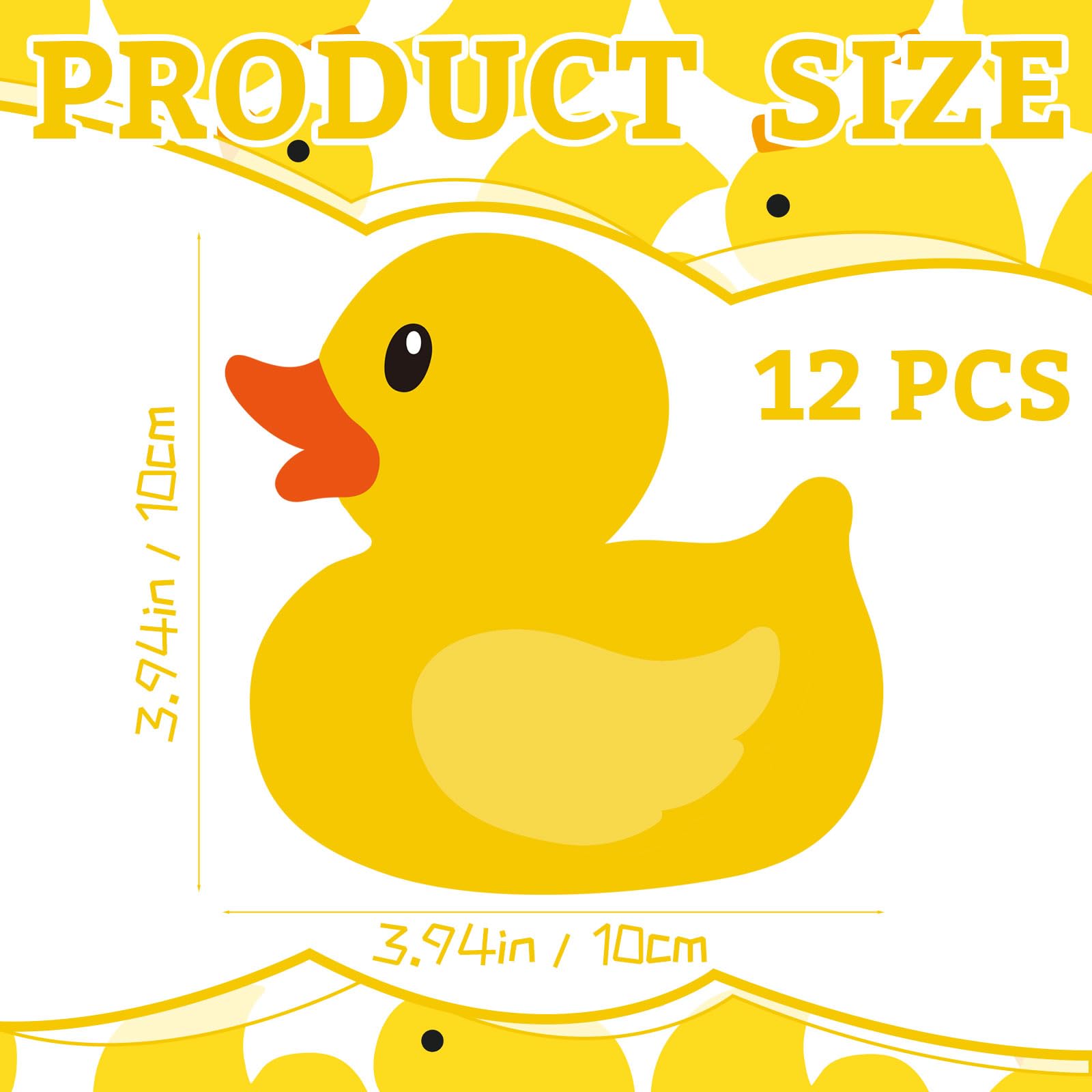 12 notas adhesivas de goma con forma de pato amarillo, bloc de notas extraíble para decoración de regreso a clases, hogar, aula, oficina, fiesta