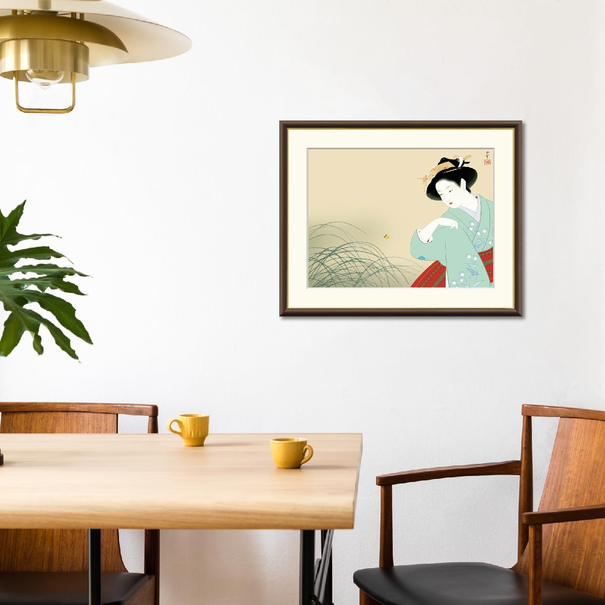 日本画縦40cmX横106cmX厚み2cm Amazon.co.jp: 新螢 上村松園 42×34㎝ F4 J2-028 額入り アート 絵画