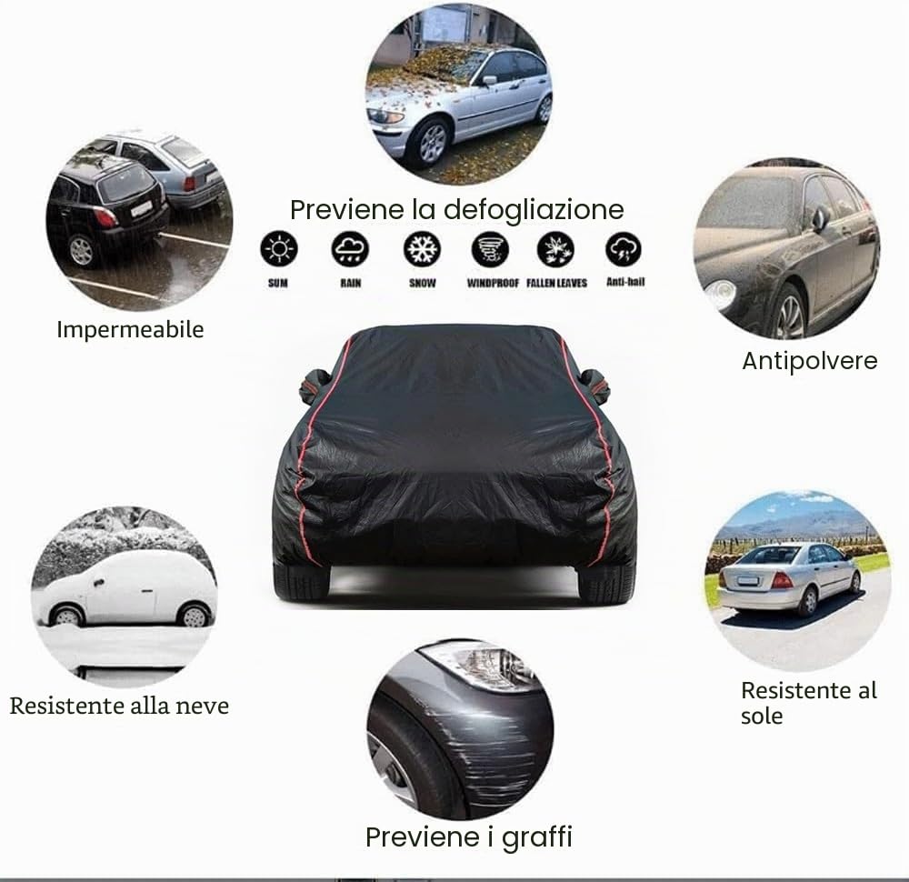 Telo Antigrandine Per Auto per Skoda Kamiq 2024, Telo Copriauto Antigrandine, Copri Auto Anti Grandine, Impermeabile Traspirante, Anti-UV, Protezione Dal Sole E Dalla Polvere lk423