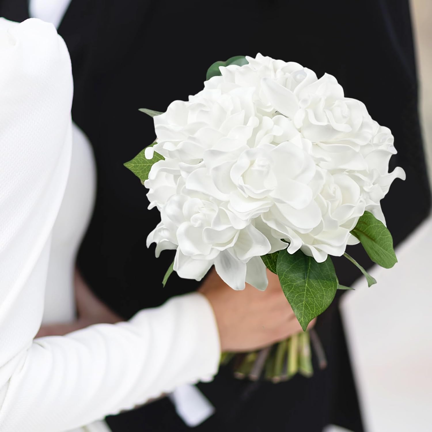 25pcs Fake Gardenia White Artificial Flowers, Real Looking Gardenia Flowers with Stems Wedding Flowers for DIY Wedding Bouquet Bridal Shower Party Home Centerpieces Floral Arrangements - Image 7