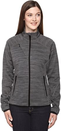 North End Sport Ladies Flux Melange Bonded Fleece Jacket