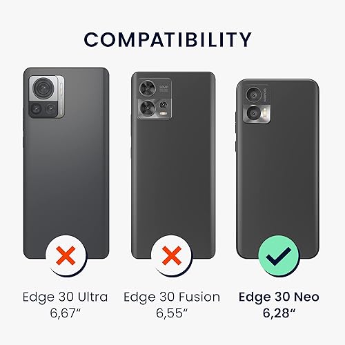 Miniatura 2 de kwmobile Funda compatible con Motorola Edge 30 Neo - Funda delgada de silicona TPU - Acabado suave al tacto - Naranja afrutado