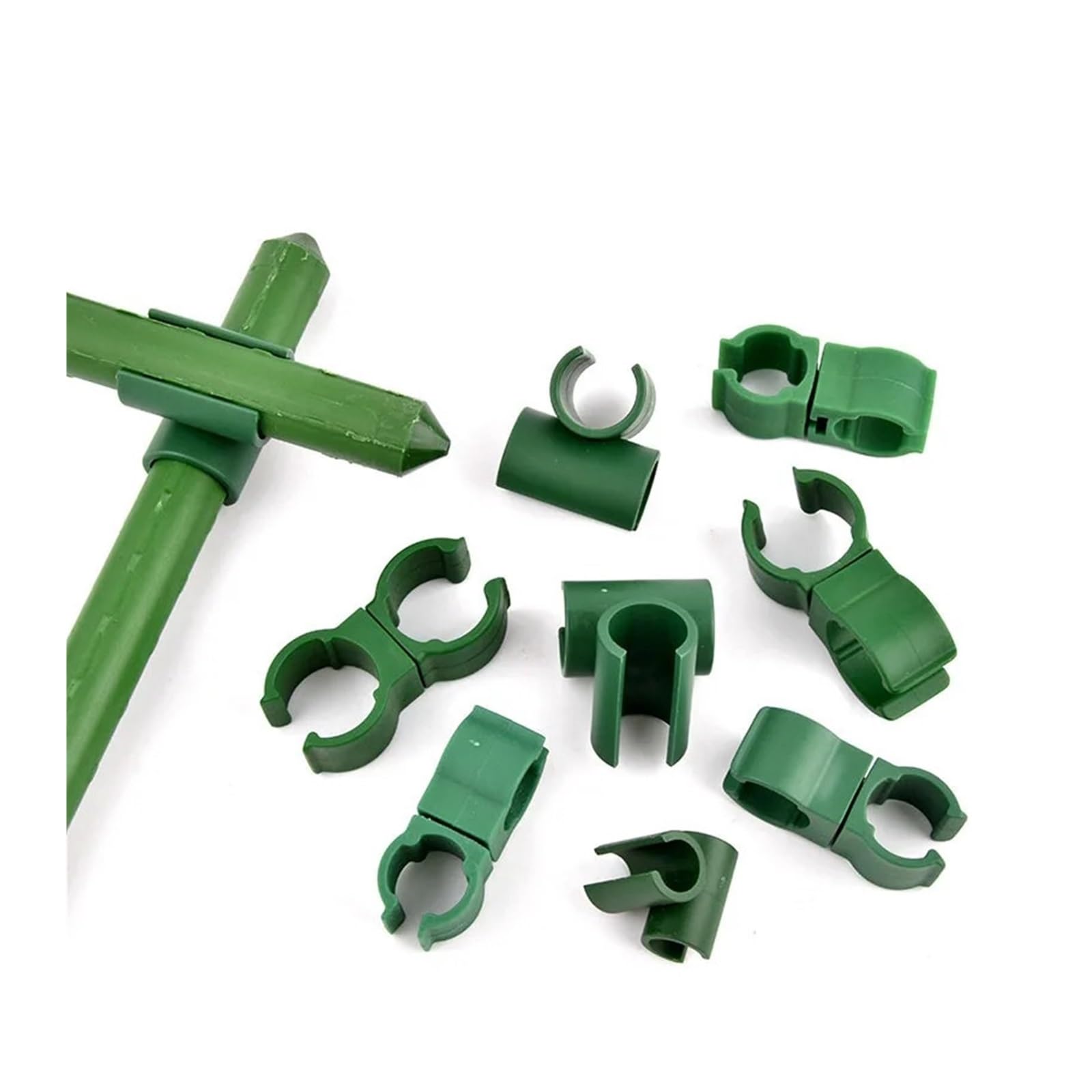 Adjustable Plant Trellis Connector Clip 40/80PCS Plant Support Universal Plastic Clips Fixed Connector Pillars, 11mm Diameter Fastener Adjustable Accessories for Climbing Plants(80Pcs-Universal Clip)