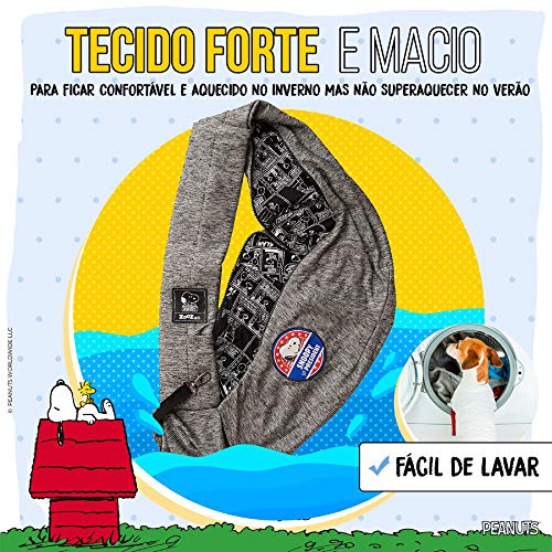 Bolsa Sling Zooz Pets Snoopy President Grafite