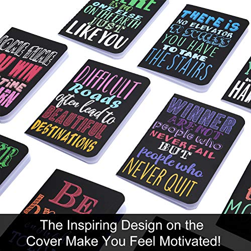 Inspirational Gifts Notepads Mini Motivational Journal Notebook Bulk Small Pocket Notepads For School Office Home Travel Gift Supplies, 10 Styles(Bright Style,60 Pieces) #TOP2