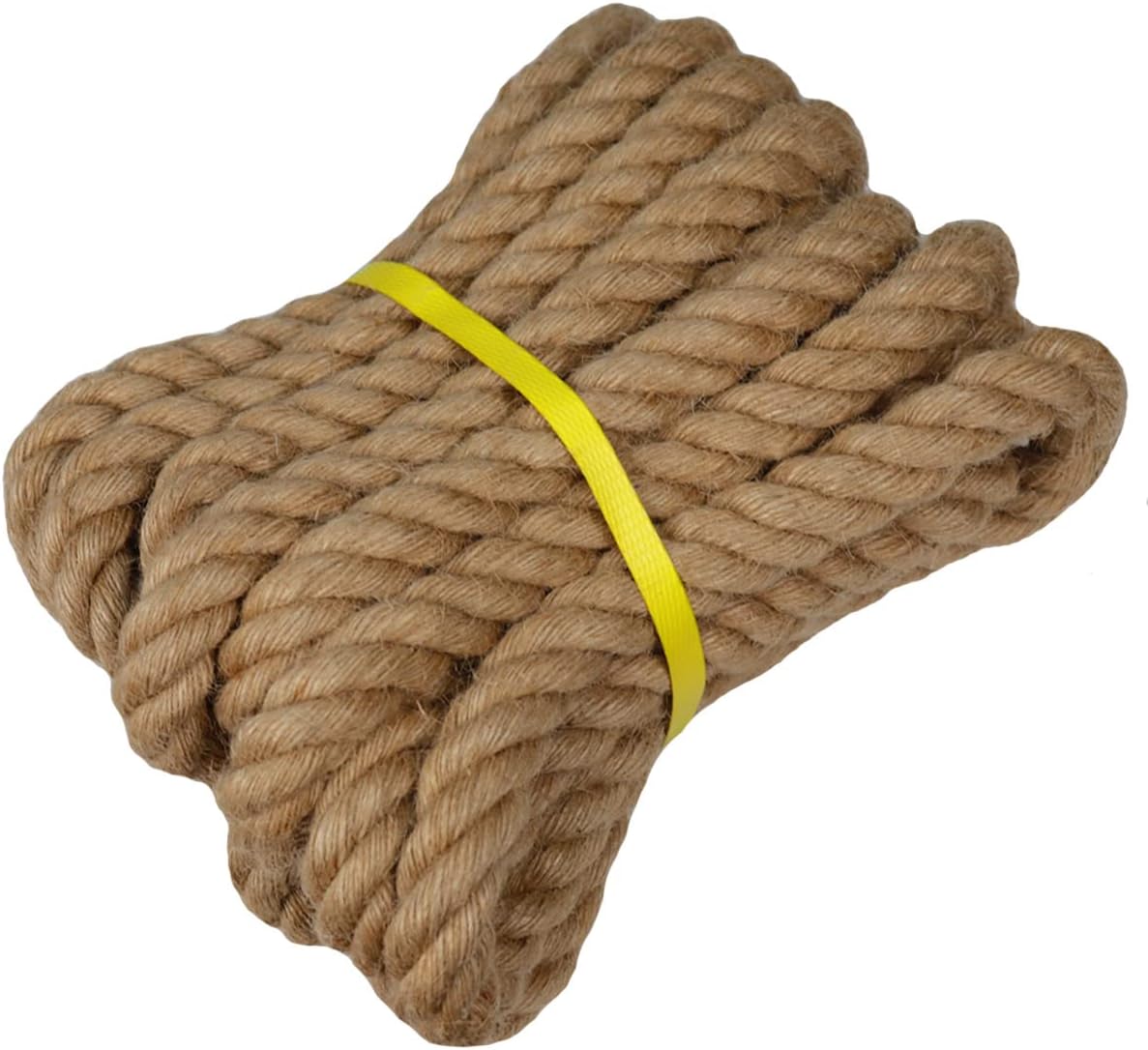 Amazon.com: Twisted Manila Rope - 1.5 Inch × 50 Feet - Natural Jute ...