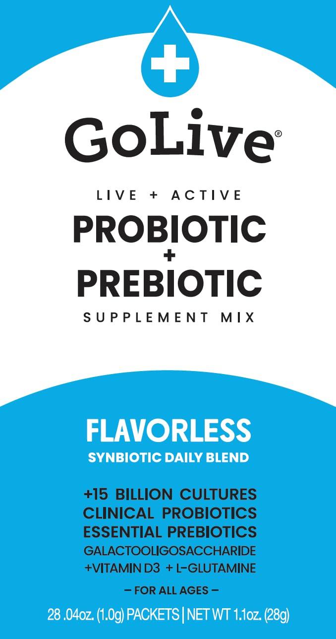 Buy GoLive Probiotics & Prebiotics FLAVORLESS/SUGARLESS Synbiotic