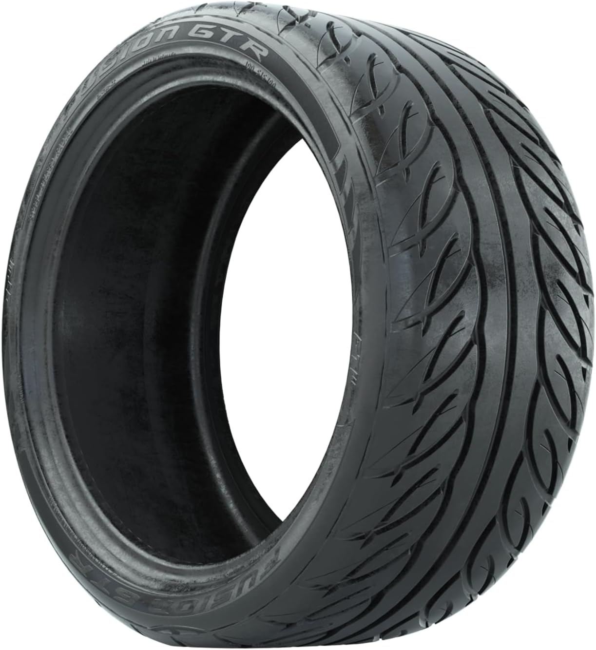 GTW Fusion GTR 22 inch Golf Cart Street Tire | 215/40-R15 | Steel Belted Radial Construction | 4-Ply | Universal Fitment with 15 inch Wheels | Set of 4