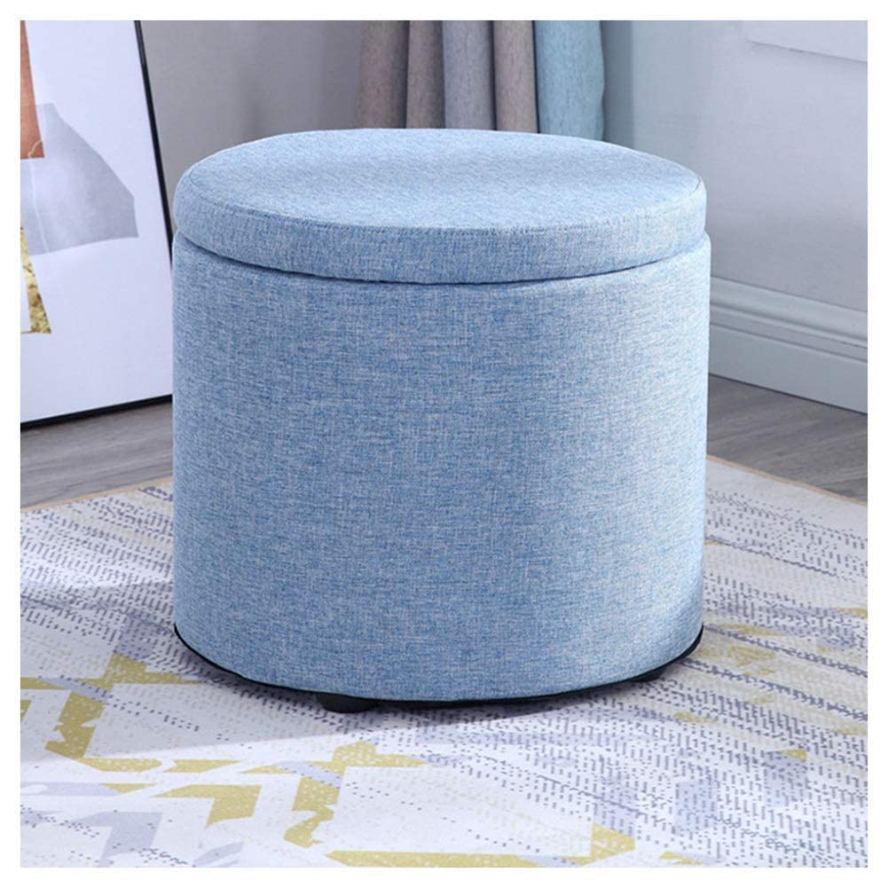 Banc de rangement tissu rembourré avec coffre de rangement